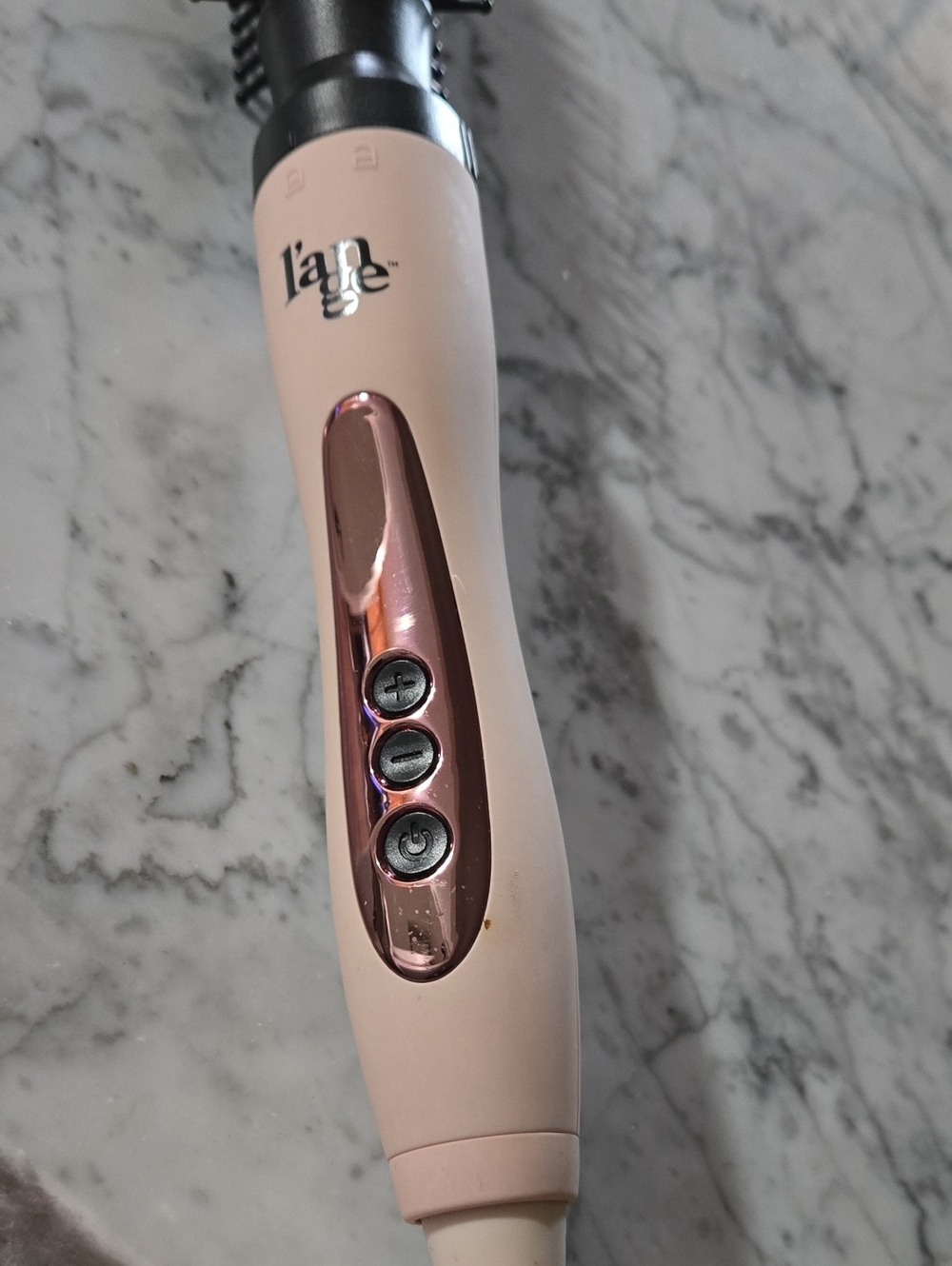Lange Pink Styling Brush with Rose Gold Controls